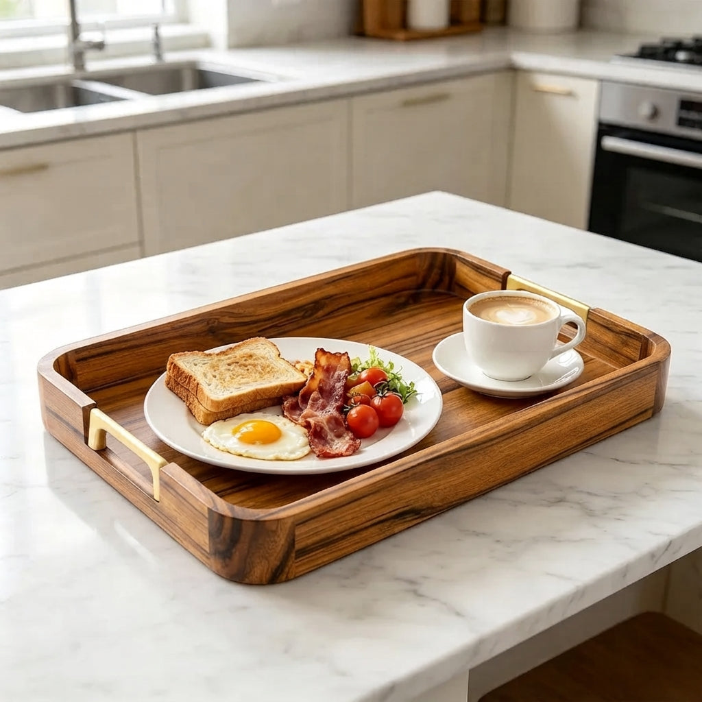 Ottoman Tray with Brass Handles | The Grand Ottoman Tray